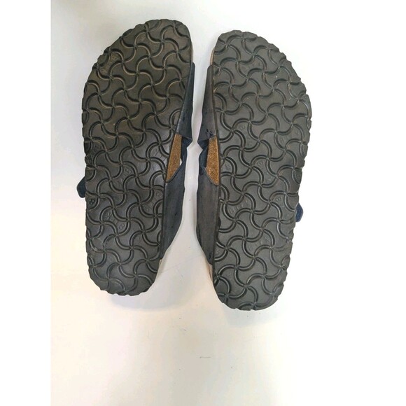 Birki’s Birkenstock Sandals Calais Navy Criss Cross Sz 38 Women's 7 M5 Narrow - Picture 6 of 10